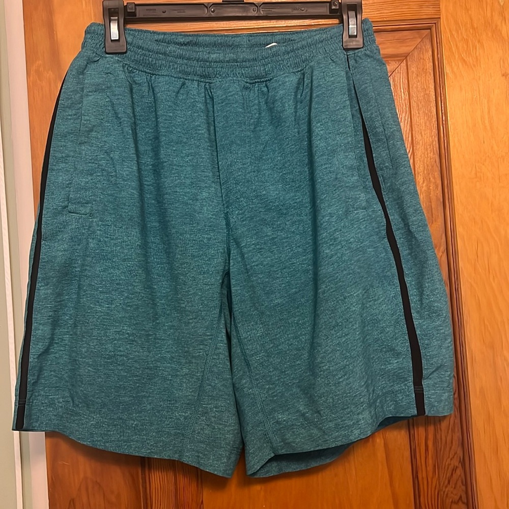 Lululemon Men's Pace Breaker Short 9'' Liner Heathered Tofino Teal Size M